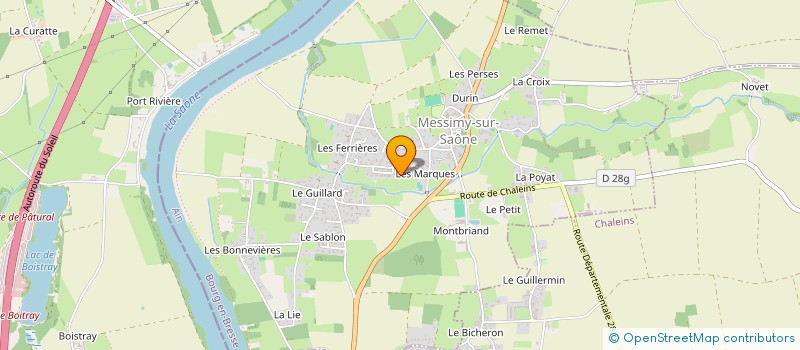 localisation de l'entreprise MADAME ALEXIA KUTTLER à MESSIMY-SUR-SAONE
