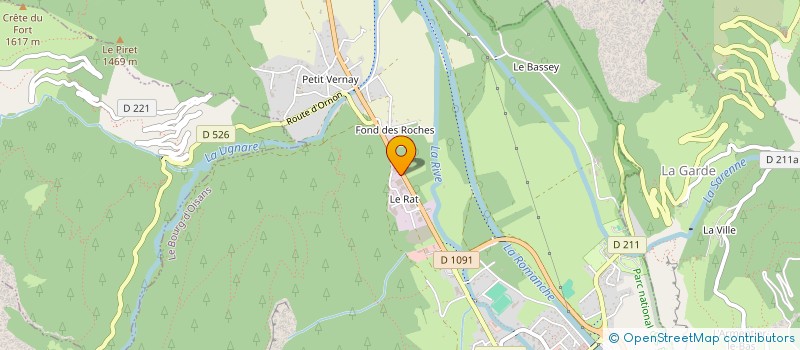 localisation de l'entreprise MADAME ALEXIA LE DROUMAGUET  LES DEUX ALPES