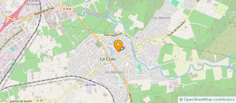 localisation de l'entreprise MADAME ALEXIA LE REBOURS  LA CRAU