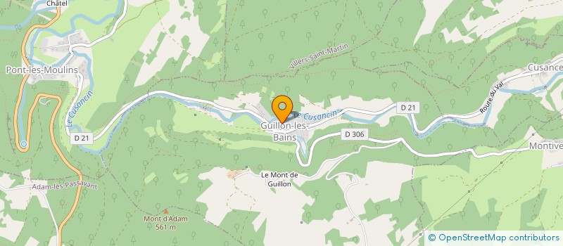 localisation de l'entreprise MADAME ALEXIA LENFANT  GUILLON-LES-BAINS