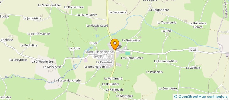 localisation de l'entreprise MADAME ALEXIA LETRENEUF  SAINT-CHRISTOPHE-DES-BOIS