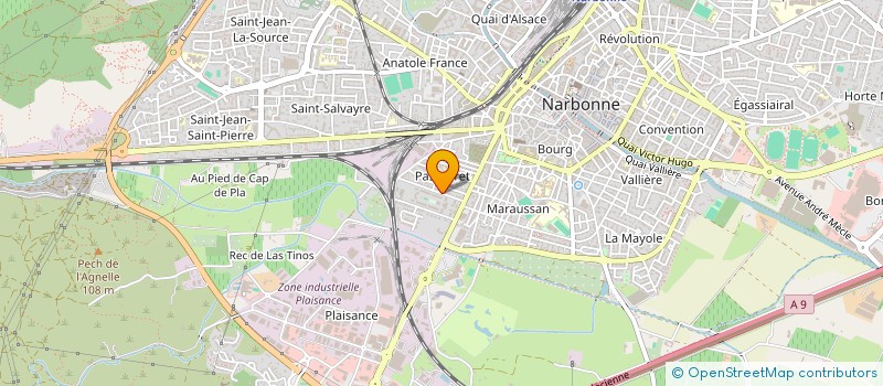 localisation de l'entreprise MADAME ALEXIA LOPEZ SOTOMAYOR CHAVEZ  BEZIERS