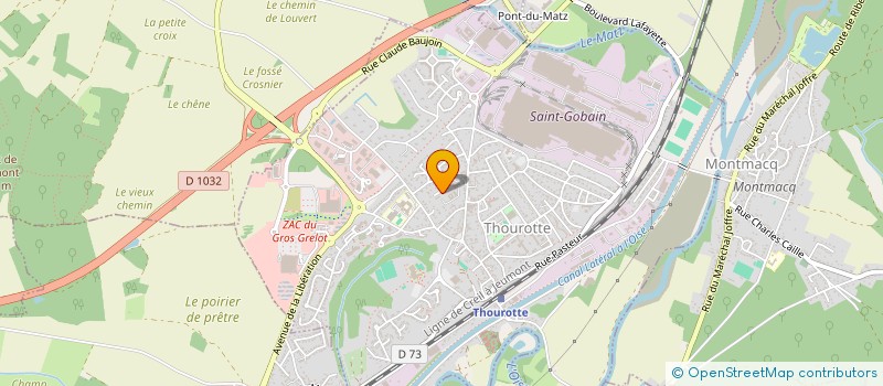 localisation de l'entreprise MADAME ALEXIA LOUBRY  THOUROTTE