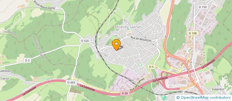 localisation de l'entreprise MADAME ALEXIA MAIELLO  MISEREY-SALINES