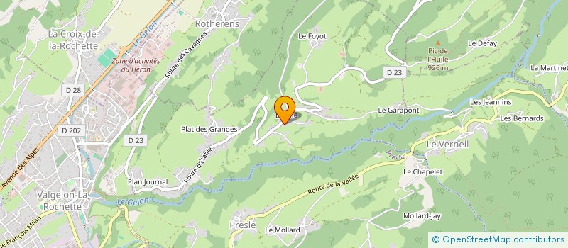 localisation de l'entreprise MADAME ALEXIA MANDAROUX  VALGELON-LA ROCHETTE