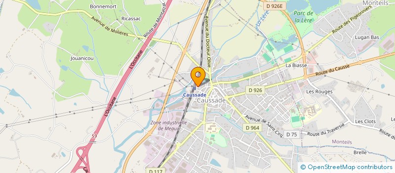 localisation de l'entreprise MADAME ALEXIA MARQUE  CAUSSADE