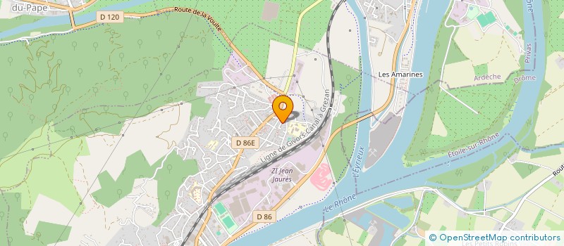 localisation de l'entreprise MADAME ALEXIA MARTINEZ  LA VOULTE-SUR-RHONE