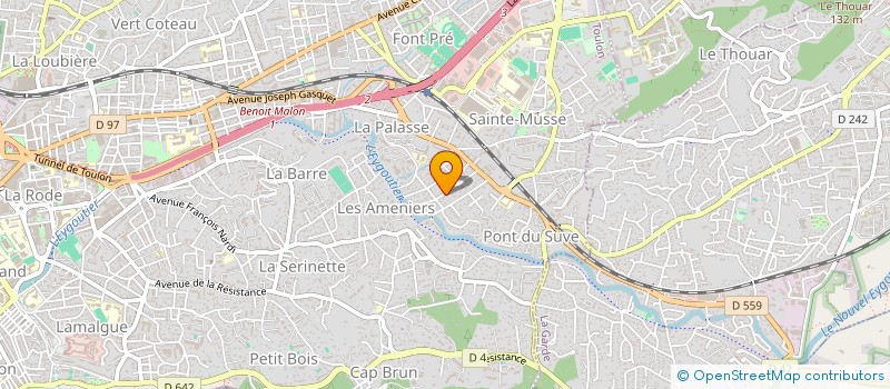 localisation de l'entreprise MADAME ALEXIA MARTINEZ  TOULON