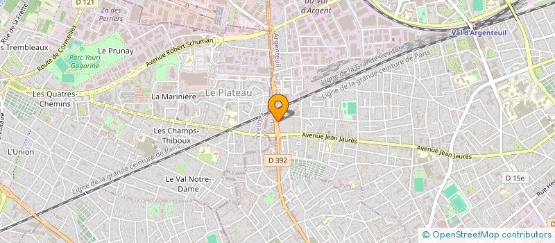 localisation de l'entreprise MADAME ALEXIA MENDY  ARGENTEUIL