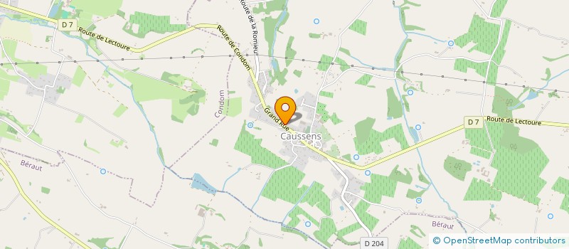 localisation de l'entreprise MADAME ALEXIA MIRANDE  CAUSSENS