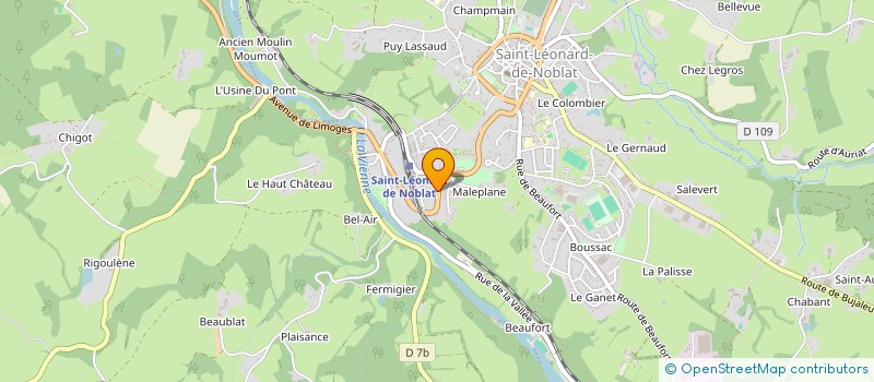 localisation de l'entreprise MADAME ALEXIA MONSERAT-BESSEAU à SAINT-LEONARD-DE-NOBLAT