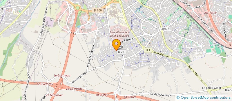 localisation de l'entreprise MADAME ALEXIA MORIN  TREGUEUX