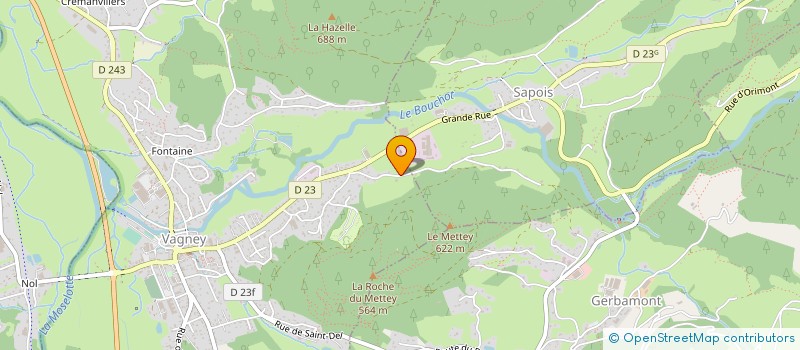 localisation de l'entreprise MADAME ALEXIA MOUGEL  VAGNEY