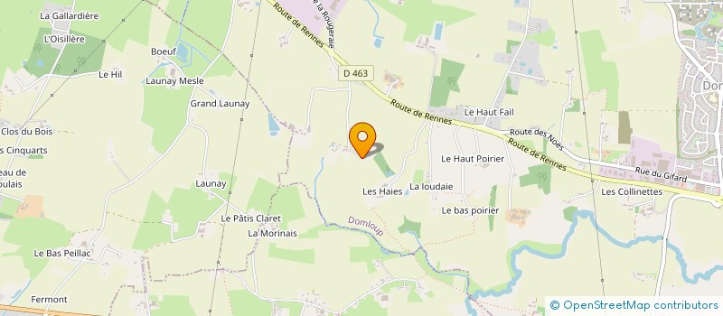 localisation de l'entreprise MADAME ALEXIA PAULETTE MARI BOMBRAULT  DOMLOUP