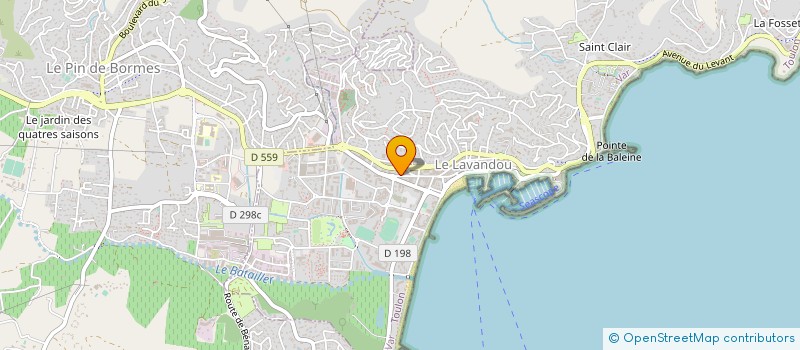 localisation de l'entreprise MADAME ALEXIA PILLEGREAU à LE LAVANDOU