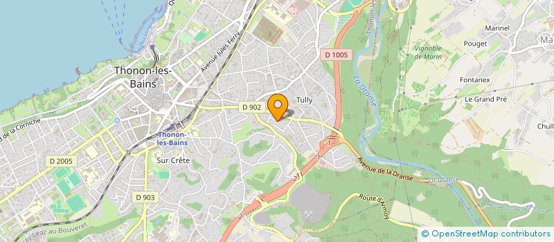 localisation de l'entreprise MADAME ALEXIA RENAUD à THONON-LES-BAINS
