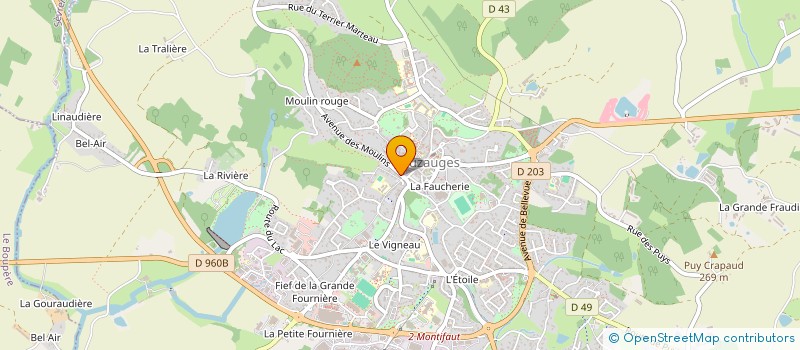 localisation de l'entreprise MADAME ALEXIA REVAUD  POUZAUGES