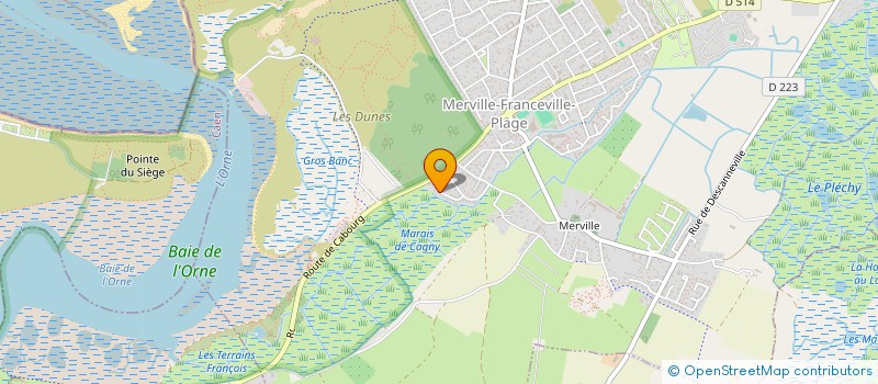 localisation de l'entreprise MADAME ALEXIA RICHE  MERVILLE-FRANCEVILLE-PLAGE