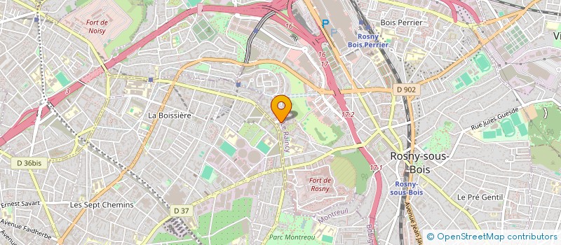 localisation de l'entreprise MADAME ALEXIA RIOS BARRON  ROSNY-SOUS-BOIS