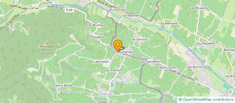 localisation de l'entreprise MADAME ALEXIA SAVOYE  CHENAS