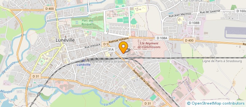 localisation de l'entreprise MADAME ALEXIA SIMARD  LUNEVILLE