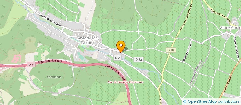 localisation de l'entreprise MADAME ALEXIA VACHER  SAVIGNY-LES-BEAUNE