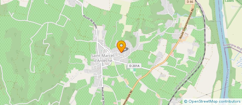 localisation de l'entreprise MADAME ALEXIA VALLIER à SAINT-MARCEL-D'ARDECHE