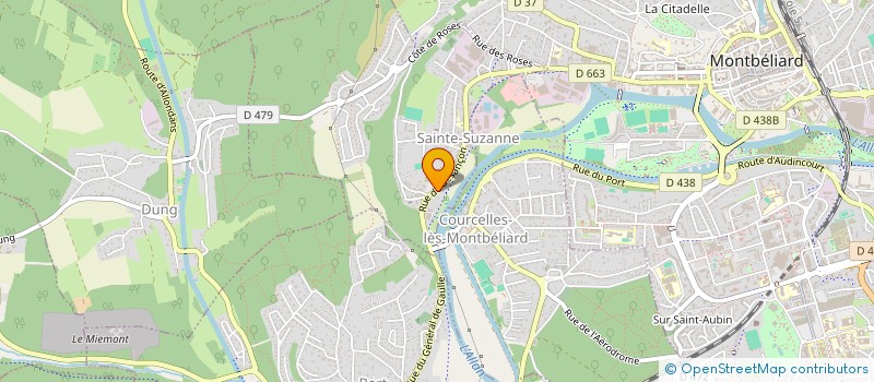 localisation de l'entreprise MADAME ALEXIA VIGNE  COURCELLES-LES-MONTBELIARD