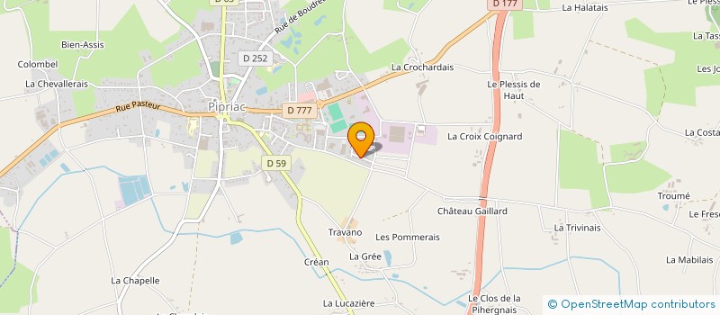 localisation de l'entreprise MADAME ALEXIA WUILLAMIER  PIPRIAC