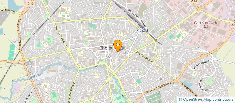 localisation de l'entreprise MADAME ALEXIANE BOURCIER  CHOLET