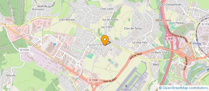 localisation de l'entreprise MADAME ALEXIANE DE GRIFFOLET DAURIMONT  EPAGNY METZ-TESSY