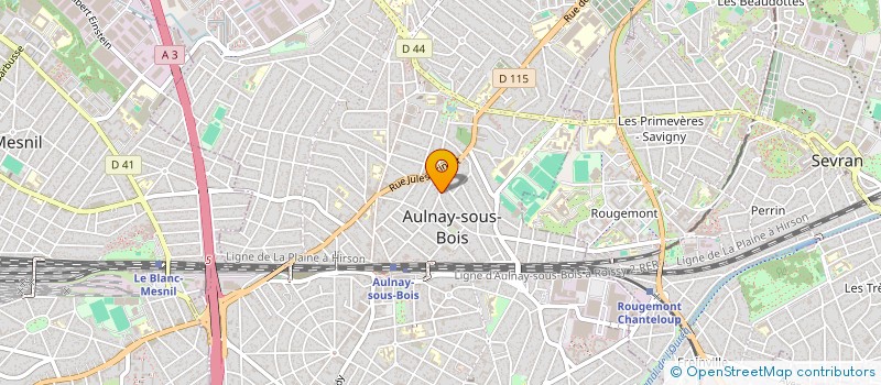 localisation de l'entreprise MADAME ALEXIANE JEHL à AULNAY SOUS BOIS