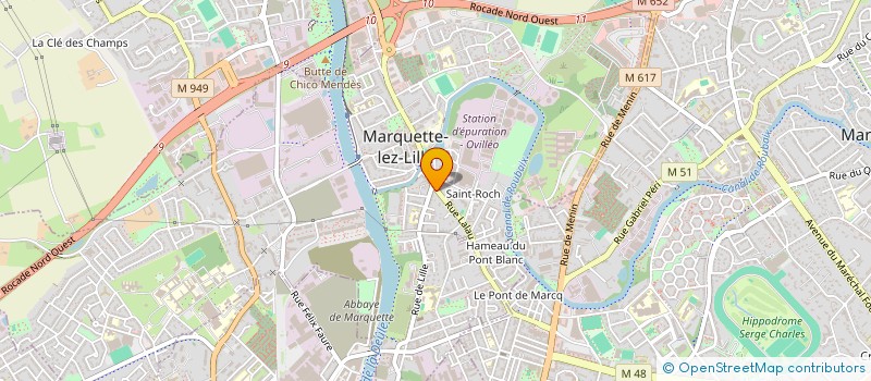 localisation de l'entreprise MADAME ALEXIANE KWICZOR  MARQUETTE-LEZ-LILLE