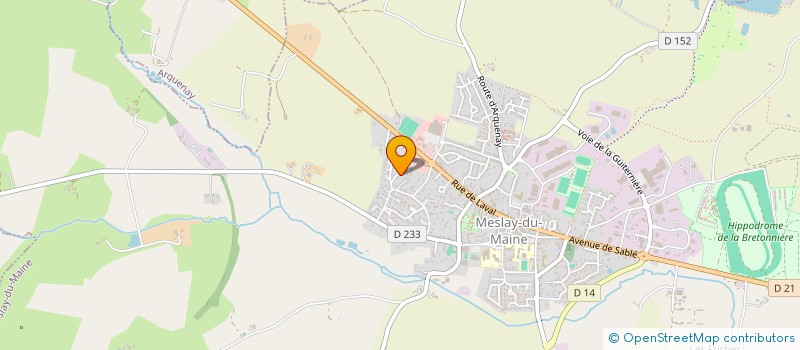 localisation de l'entreprise MADAME ALEXIANE LE PAGE  MESLAY-DU-MAINE