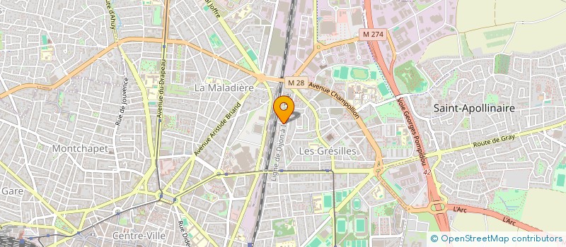 localisation de l'entreprise MADAME ALEXIANE LEGER  DIJON