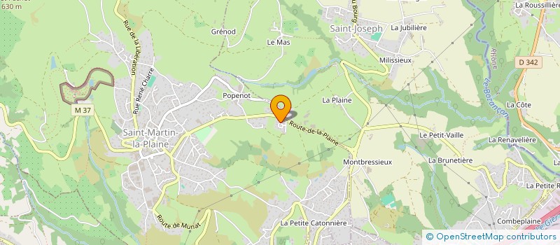 localisation de l'entreprise MADAME ALEXIE ARSAC  SAINT-MARTIN-LA-PLAINE