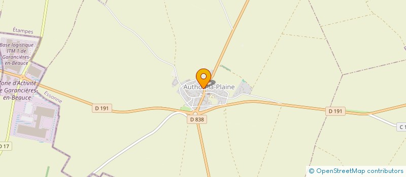 localisation de l'entreprise MADAME ALEXIE BAPTISTE  AUTHON-LA-PLAINE