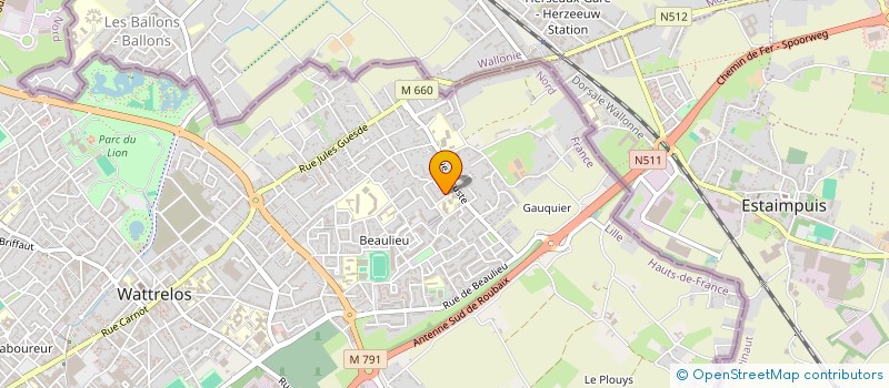 localisation de l'entreprise MADAME ALEXINA MALFAIT  WATTRELOS