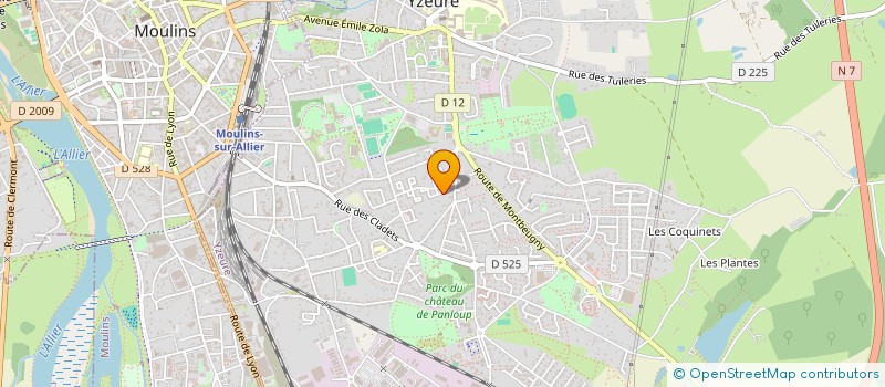 localisation de l'entreprise MADAME ALEXINE CHAMBONNIER  YZEURE