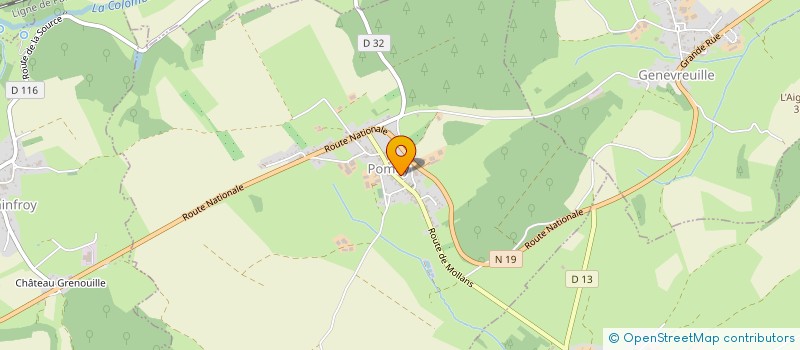 localisation de l'entreprise MADAME ALEXINE GESSAT  POMOY