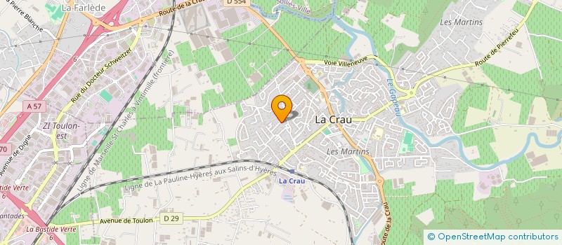 localisation de l'entreprise MADAME ALEXIS RACO  LA CRAU