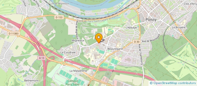 localisation de l'entreprise MADAME ALEXSANDRA SOARES BESSA FRANCO  POISSY