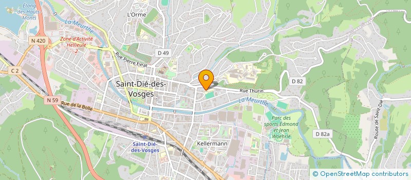 localisation de l'entreprise MADAME ALEYNA YEL OZCAN  SAINT-DIE-DES-VOSGES