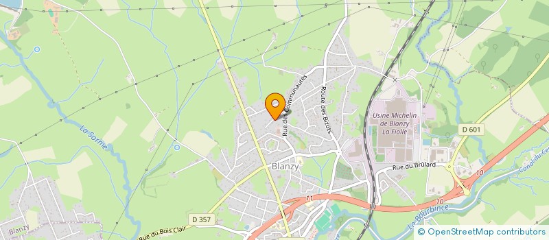 localisation de l'entreprise MADAME ALFONSA GIUFFRIDA  BLANZY