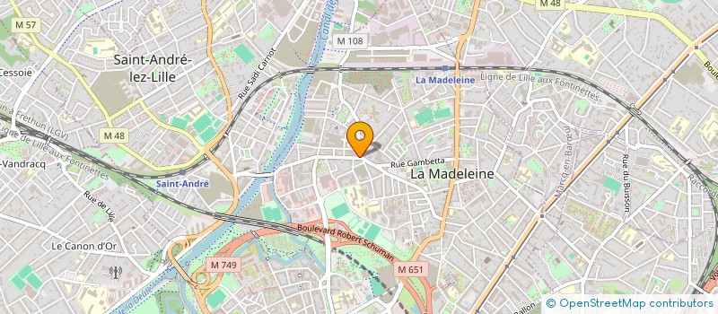 localisation de l'entreprise MADAME ALFREDA SZCZIPANIAK à LA MADELEINE