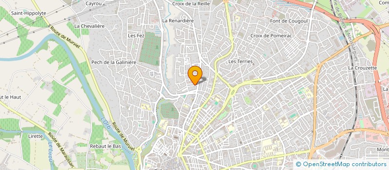 localisation de l'entreprise MADAME ALI ASBAHATI ABDOU  BEZIERS