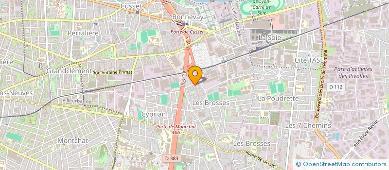 localisation de l'entreprise MADAME ALI SADI  VILLEURBANNE