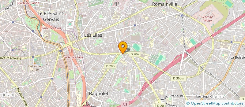 localisation de l'entreprise MADAME ALIA AUBAYECHE à BAGNOLET