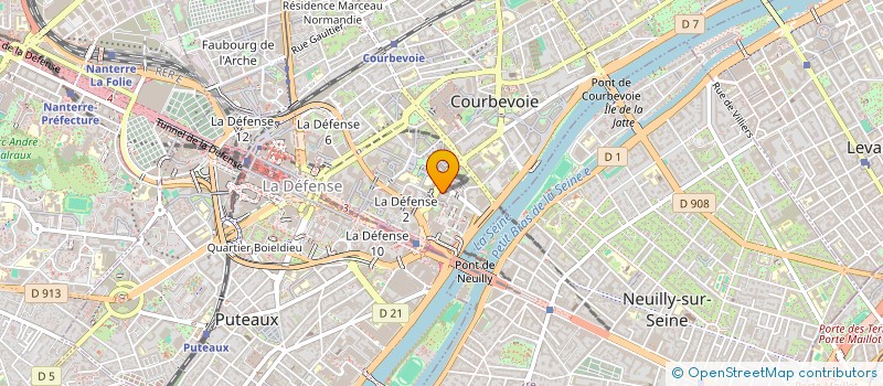localisation de l'entreprise MADAME ALIA ZENBI à COURBEVOIE