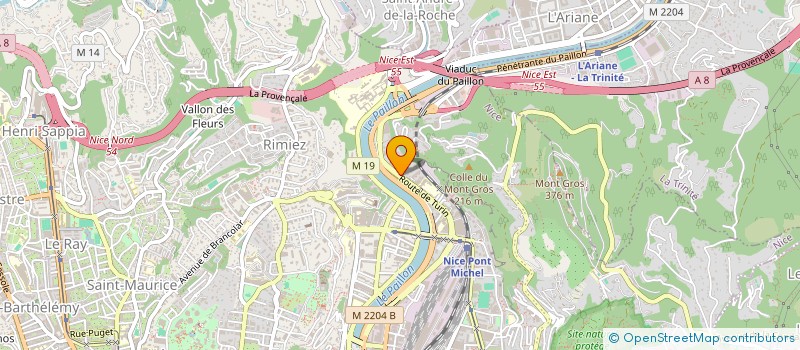 localisation de l'entreprise MADAME ALIANNA BERIHUETE à NICE